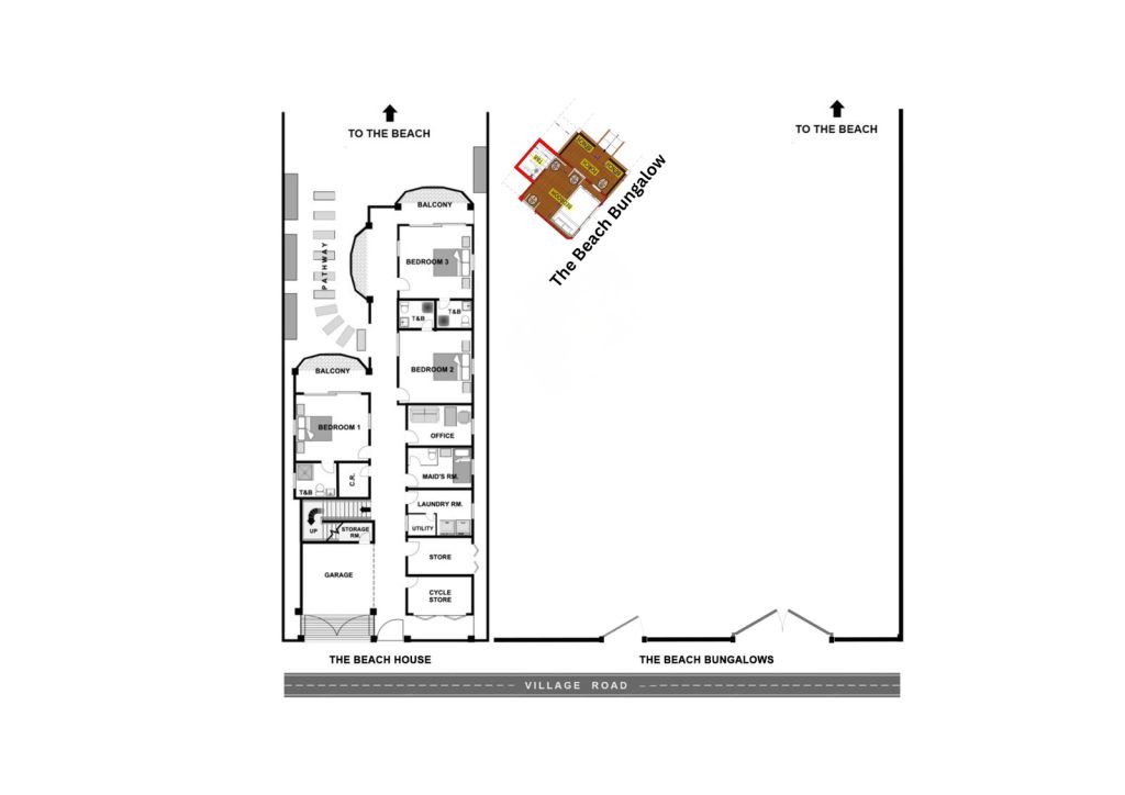Beach Bungalow 1 floor plan