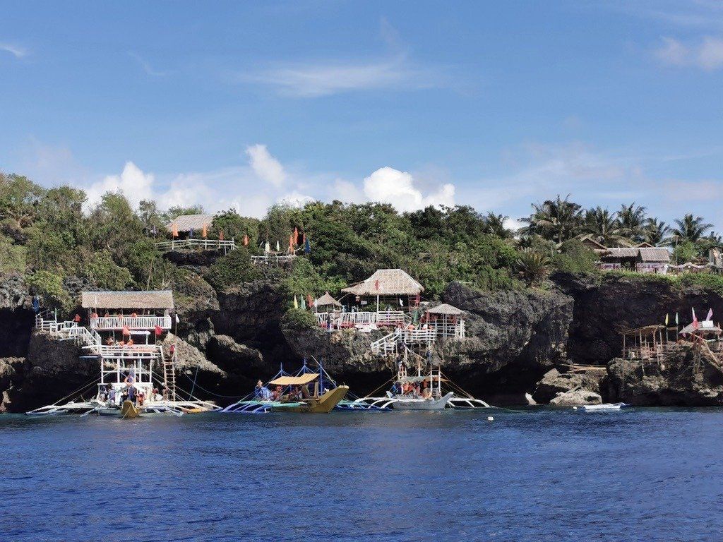 Cliffside cottages above the sea