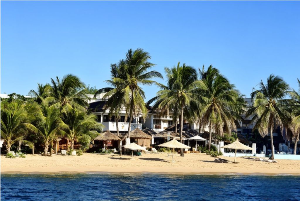 The Beach House seen from the sea