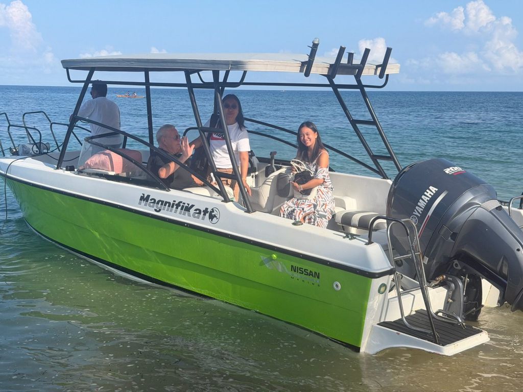 Guests on Magnifikat, our fast speedboat