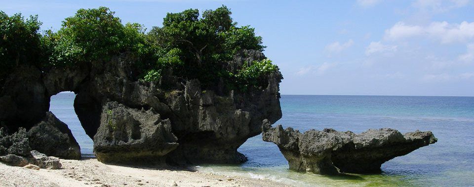 Rock formations at Lanas