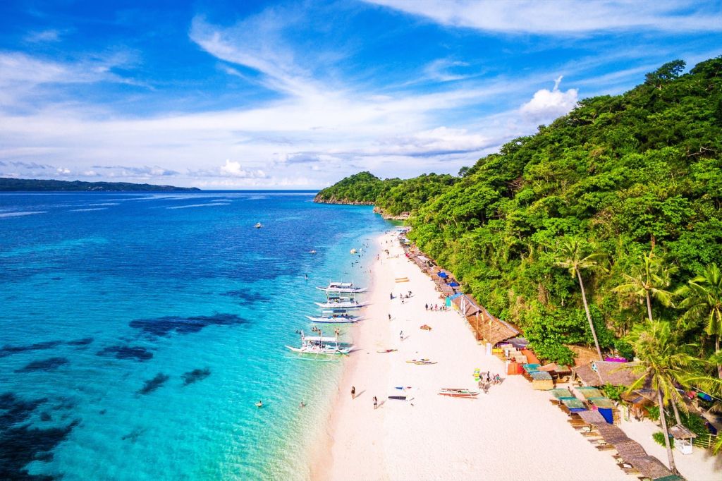 Island hopping by boat