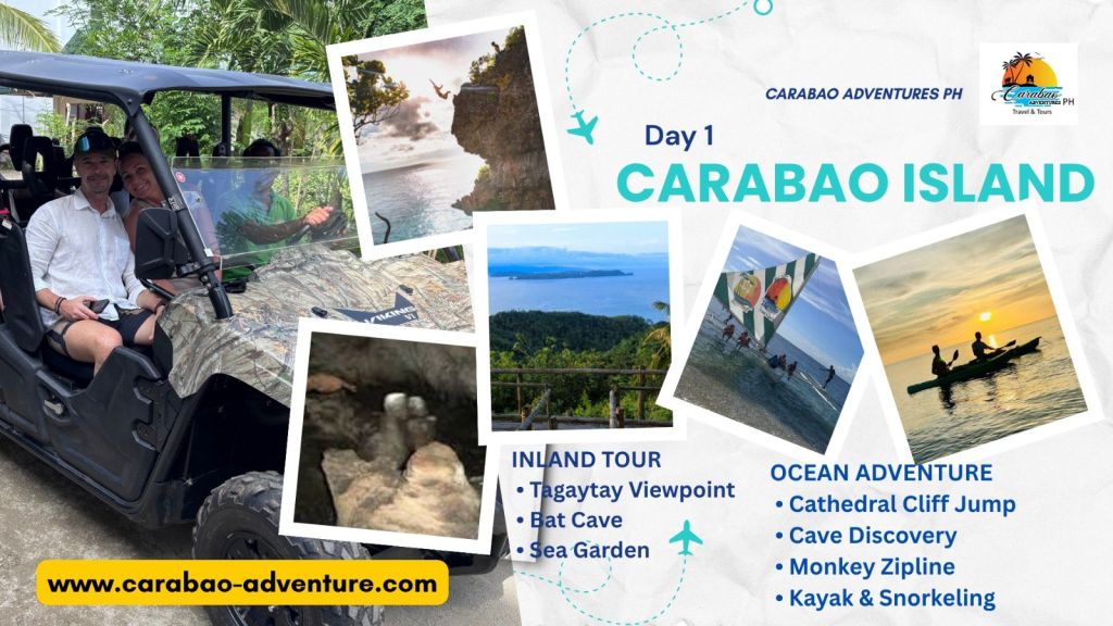 Day 1 on Carabao Island: inland tour and ocean adventure