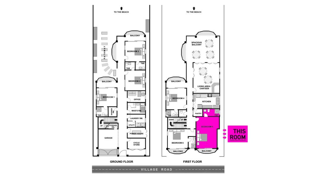 Deluxe – Family floor plan