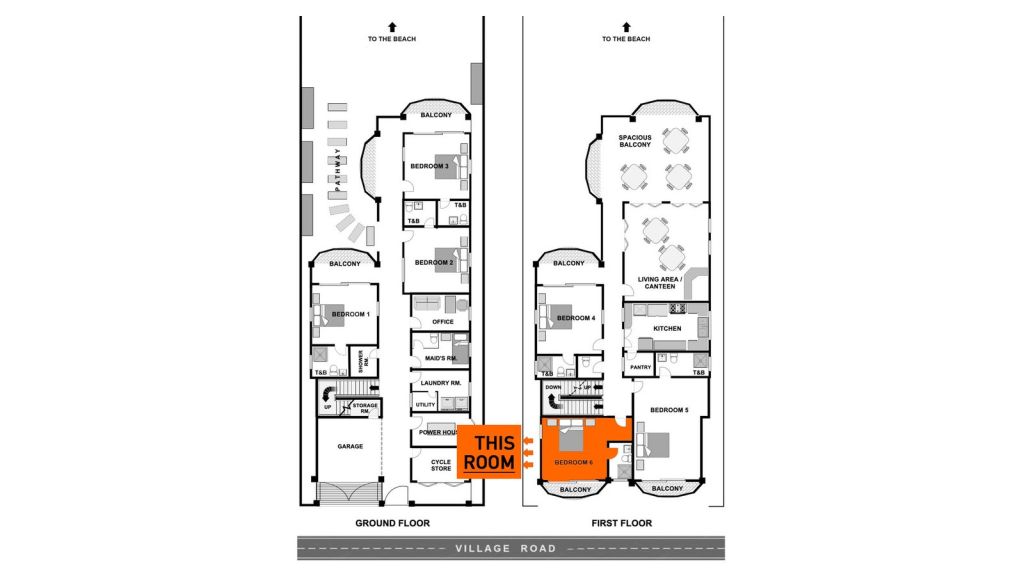 Deluxe – First Floor floor plan